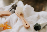 Natural Baby Hair Brush with Goat Wool Bristles