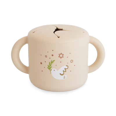 Mushie Silicone Snack Cup – Spill-Proof Toddler Snack Container