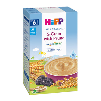 HiPP 5-Grain With Prune Milk & Cereal 250g (2918-02)(EXP: 5/31/26)