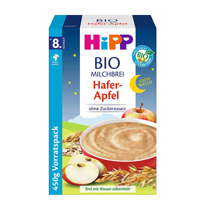 HiPP Good Night Porridge Oats Apple 450g from 8th months (DA30006) (EXP:1/31/26)