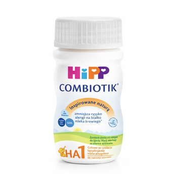 Hipp Combiotik baby formula container on a white background