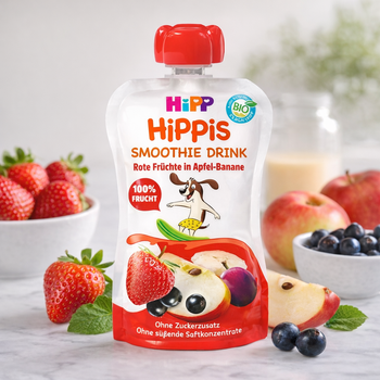 HiPP Hippis Smoothie Drink Apple Banana Berries 120g (84000)