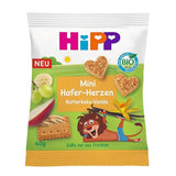 HiPP Mini Oat Hearts Butter Biscuit Vanilla 40g (DA31370)