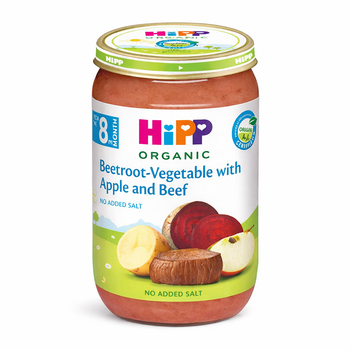 HiPP Beetroot-Vegetable With Apple And Beef Puree 220G (6440)