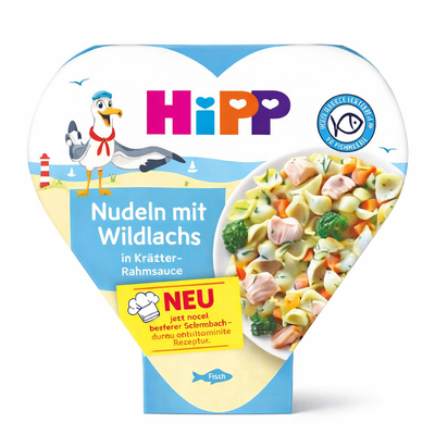 HiPP Pasta with Wild Salmon in Herb Cream Sauce 250 g (8660-03)