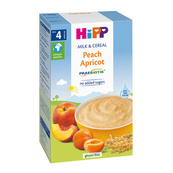 HiPP Peach Apricot Organic Milk & Cereal 250 G (2983) (EXP:04/30/26)