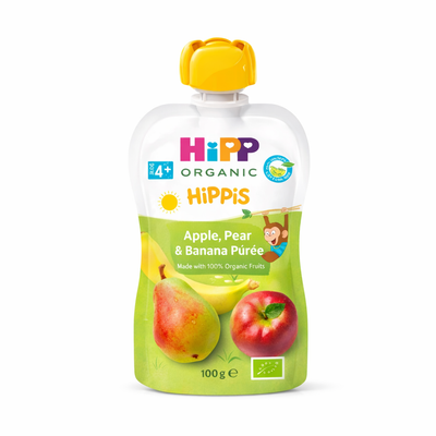 HiPP Hippis Apple Pear Banana Puree 100G (8520)