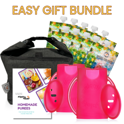 Flipping Holder Gift-Ready Travel Bundle – Food Pouch & Juice Box Holder Set