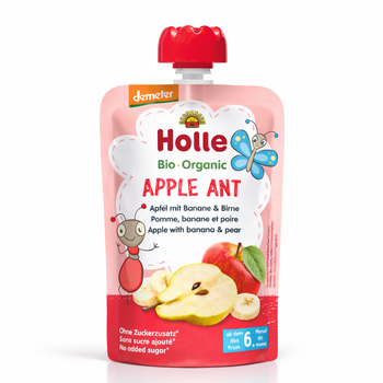 Holle Apple Ant – Pouch Apple With Banana & Pear 100 G (150704)