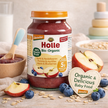 Holle Apple & Blueberry Puree 190 g (167604)