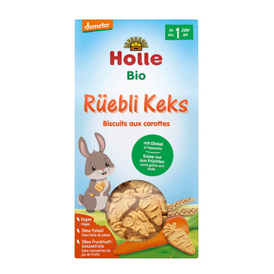 Holle Organic Carrot and Spelt Biscuits 125 g (179801) (EXP:11/18/25)
