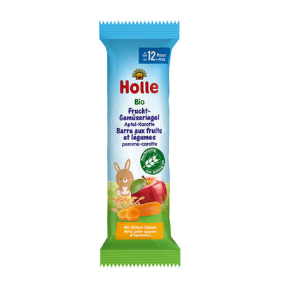 Holle Organic Fruit and Vegetable Bar Apple-Carrot 25g (157701) (EXP:02/29/26)