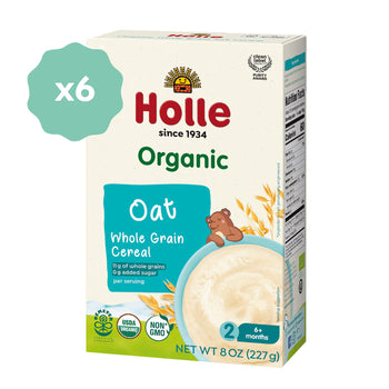 Holle Organic Whole Grain Oat Cereal - 6 Pack