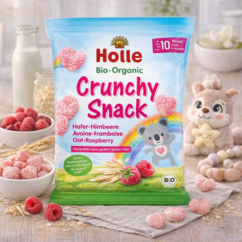 Holle Organic Crunchy Snack Oat-Raspberry 30 g