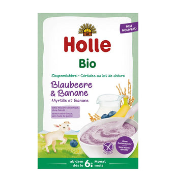 Holle Organic Goat Milk Cereal with Blueberry and Banana 200 g (179101)(EXP:08/07/26)
