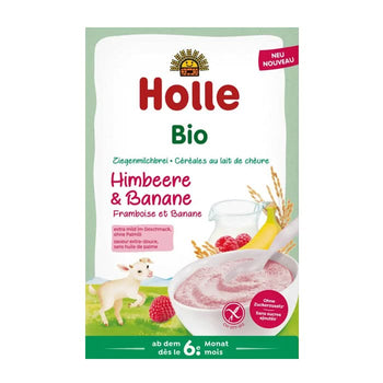 Holle Organic Goat Milk Cereal with Raspberry and Banana 200 g (179201)(EXP:05/03/26)