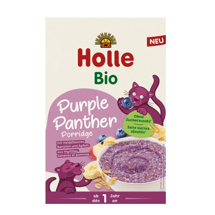 Holle Organic Porridge Purple Panther with Blueberries, Bananas and Apples 200g  (EXP:10/03/26)