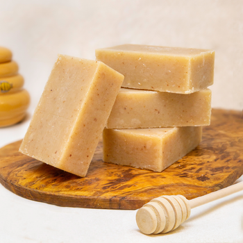 Poofy Organics Honey Exfoliating Soap Bar Organic