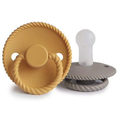 FRIGG Rope Silicone Pacifier – SilkySoft™ Medical Grade Silicone