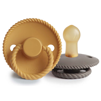 FRIGG Rope Rubber Pacifier – Natural Latex Baby Pacifier