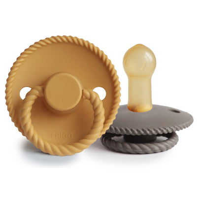 FRIGG Rope Rubber Pacifier – Natural Latex Baby Pacifier