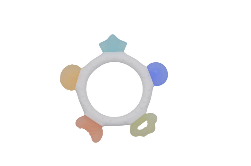 Silicone Teething Ring – Safe, Soothing, and Fun