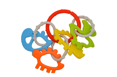 Dinosaur Silicone Teethers & Linking Rings – Comfort Meets Play