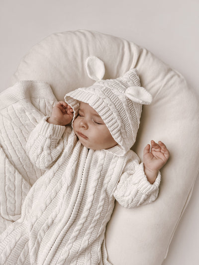 Baby Bear Jumpsuit - White