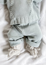 Luna + Luca Knit Pants - Frosty Blue