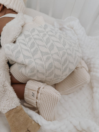 Luna + Luca Sprouts Romper – Organic, Playful, and Earth-Friendly