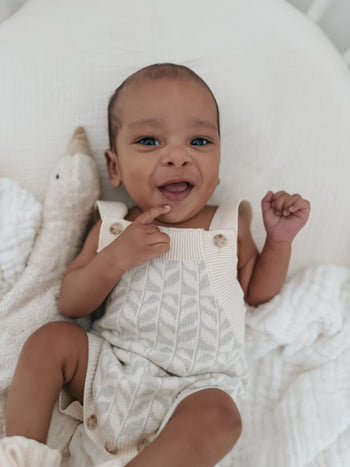 Luna + Luca Sprouts Romper – Organic, Playful, and Earth-Friendly