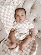 Checkered Baby Romper