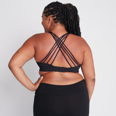 Océane 4 - Medium Support Nursing & Hands Free Pumping Sports Bra (Black Cheetah)