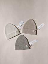 Merino Wool Baby Beanie - Heather Gray