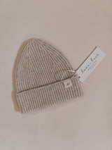 Merino Wool Baby Beanie - Sand