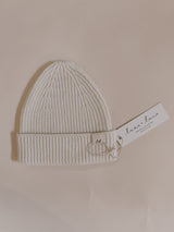 Merino Wool Baby Beanie - Off-White