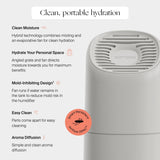 Canopy Portable Humidifier – Rechargeable Travel Humidifier with Carry Bag