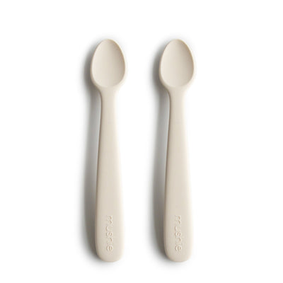 Mushie Silicone Feeding Spoons – Soft-Tip Baby Spoons