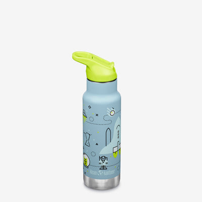 12 oz Classic Kid's Insulated Water Bottle with Flip Seal Sport Cap and Straw