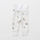 Kit & Petal Fold-Over Pants in Forest Friends