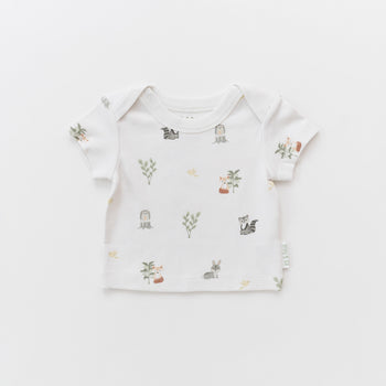 Kit & Petal Short Sleeve Shirt in Forest Friends