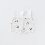 Kit & Petal Fold-Over Shorts in Forest Friends