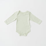 Kit & Petal Long Sleeve Bodysuit in Leafy Green
