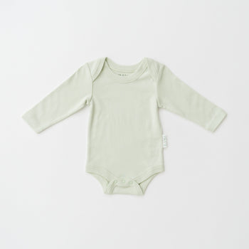 Kit & Petal Long Sleeve Bodysuit in Leafy Green