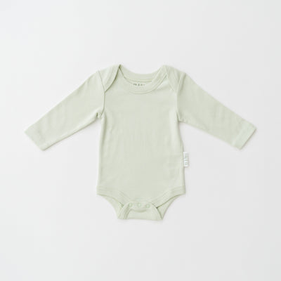Kit & Petal Long Sleeve Bodysuit in Leafy Green
