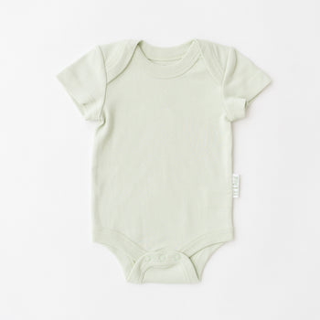 Kit & Petal Short Sleeve Bodysuit in Leafy Green
