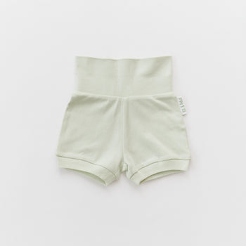Kit & Petal Fold-Over Shorts in Leafy Green