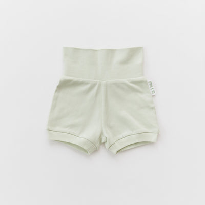 Kit & Petal Fold-Over Shorts in Leafy Green