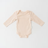 Kit & Petal Long Sleeve Bodysuit in Rosy Peach