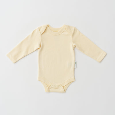 Kit & Petal Long Sleeve Bodysuit in Sunny Yellow